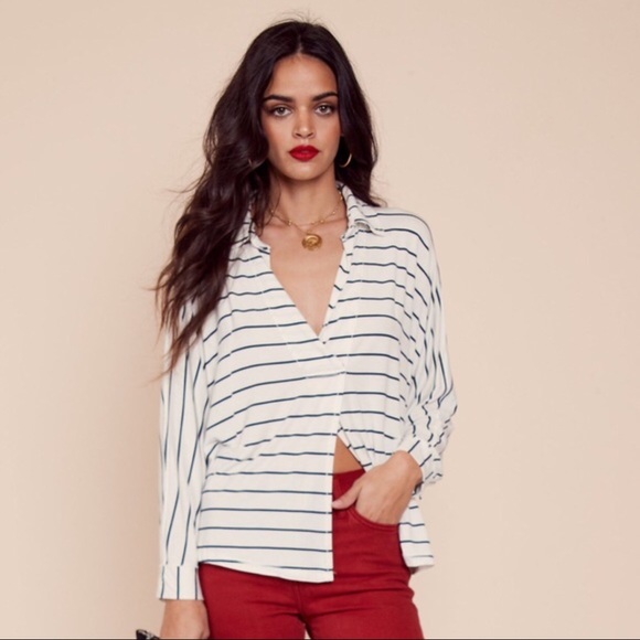 Free People Tops - FREE PEOPLE WE THE FREE can’t fool me stripe top